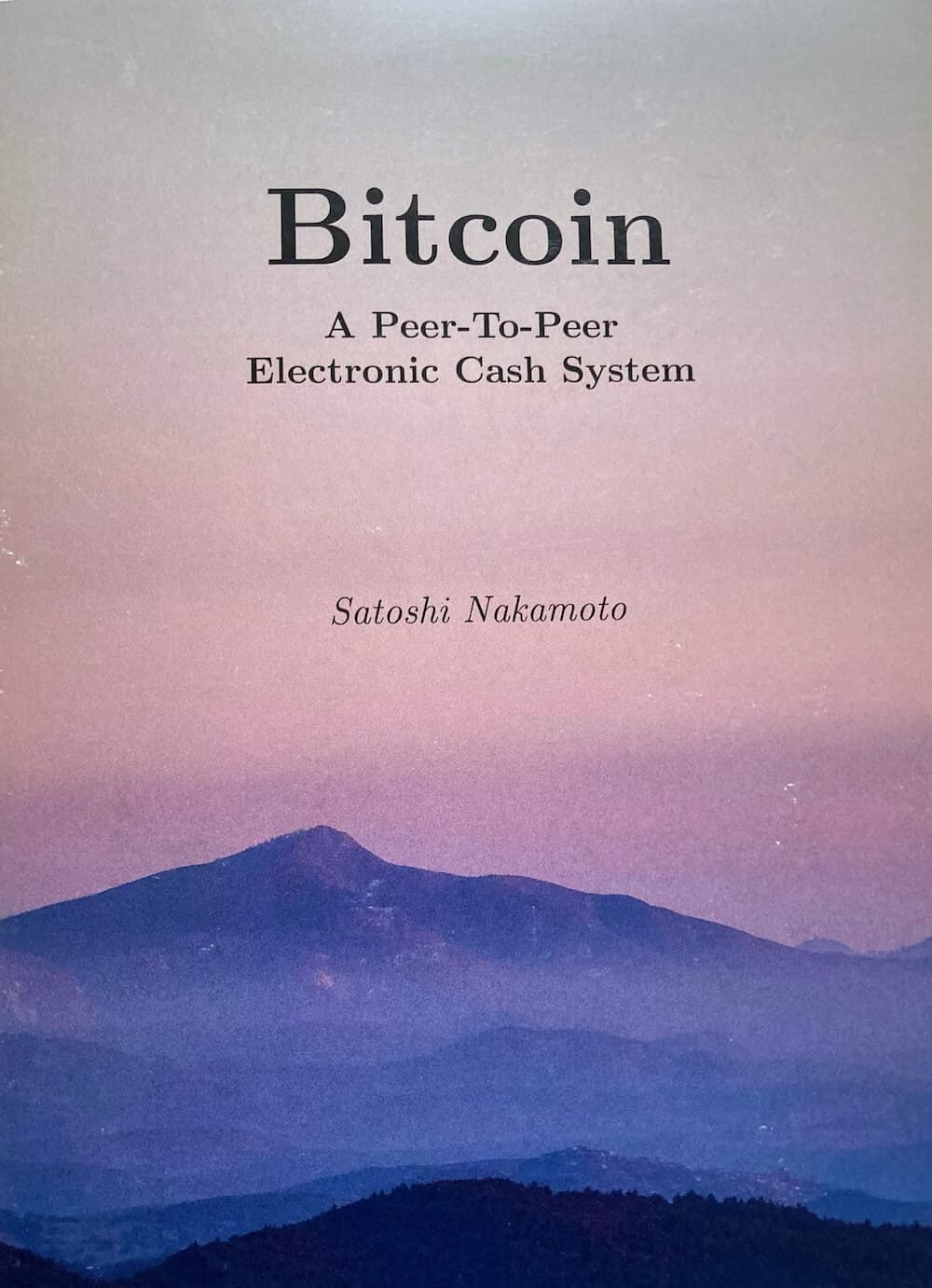 Bitcoin Whitepaper Cover